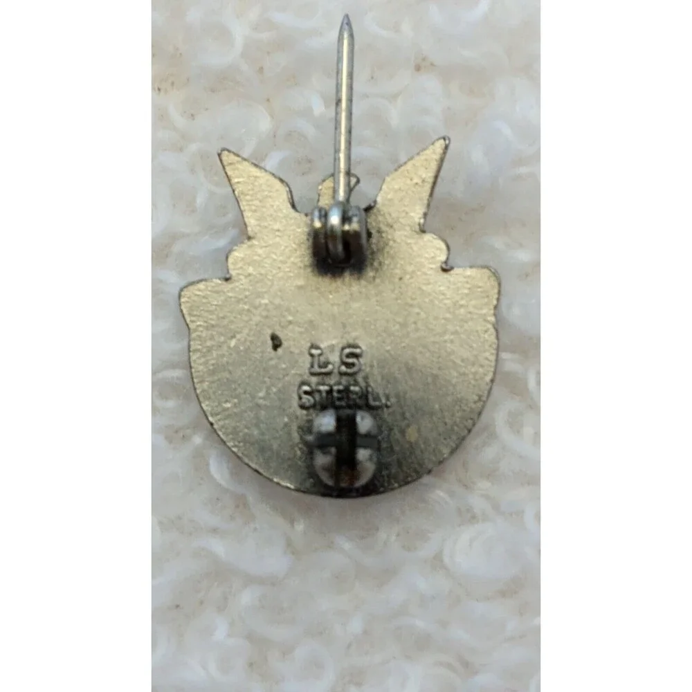 20 Years Of Service United States Government Sterling Silver Screw Back Pin USA